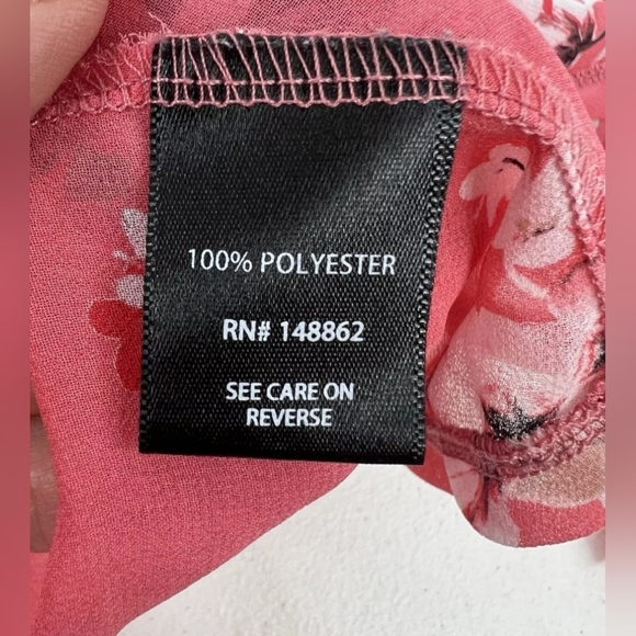 Torrid chiffon floral kimono size 3/4 pink cherry blossom print - Picture 11 of 14